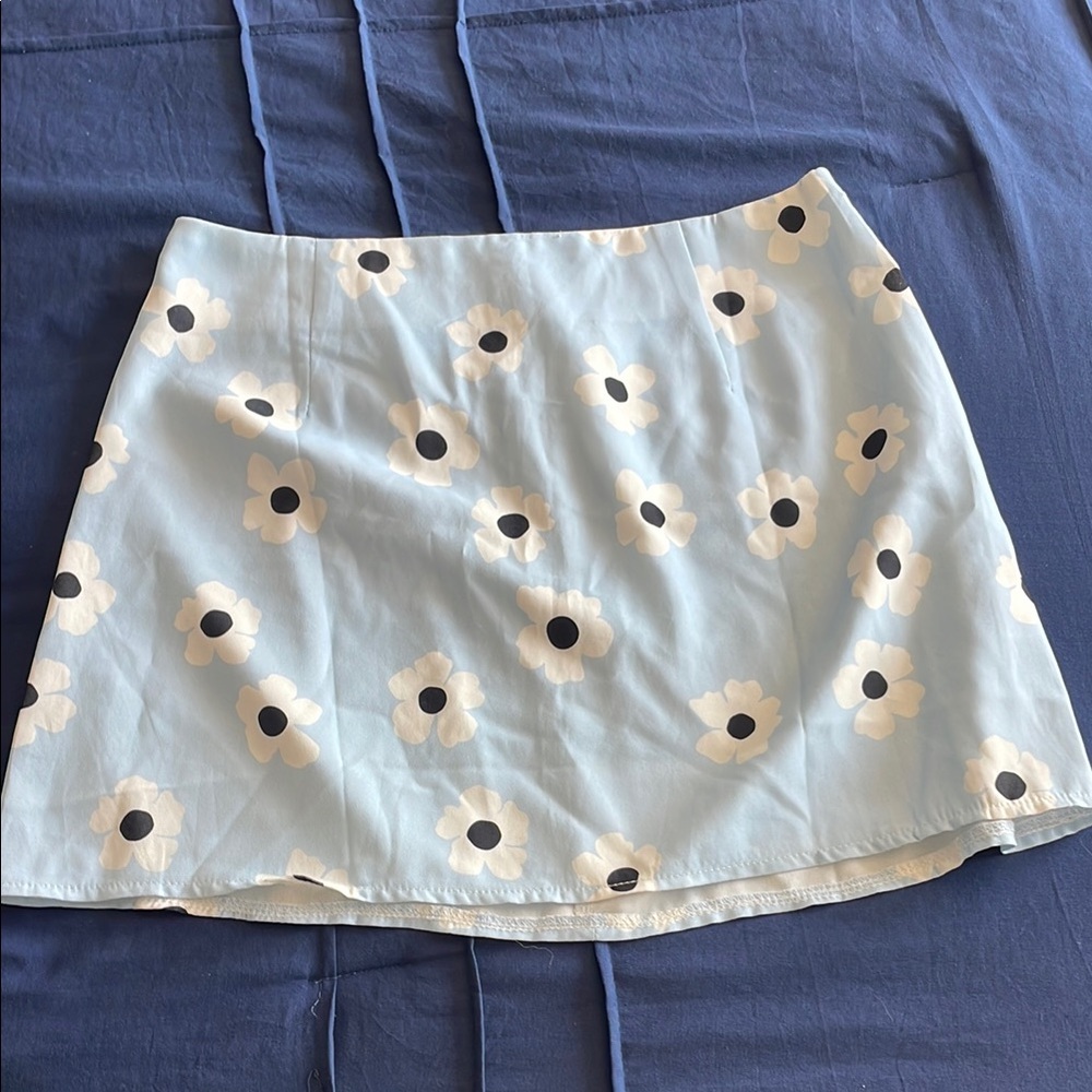 Sz 6 Princess Polly Light Blue Mini Skirt